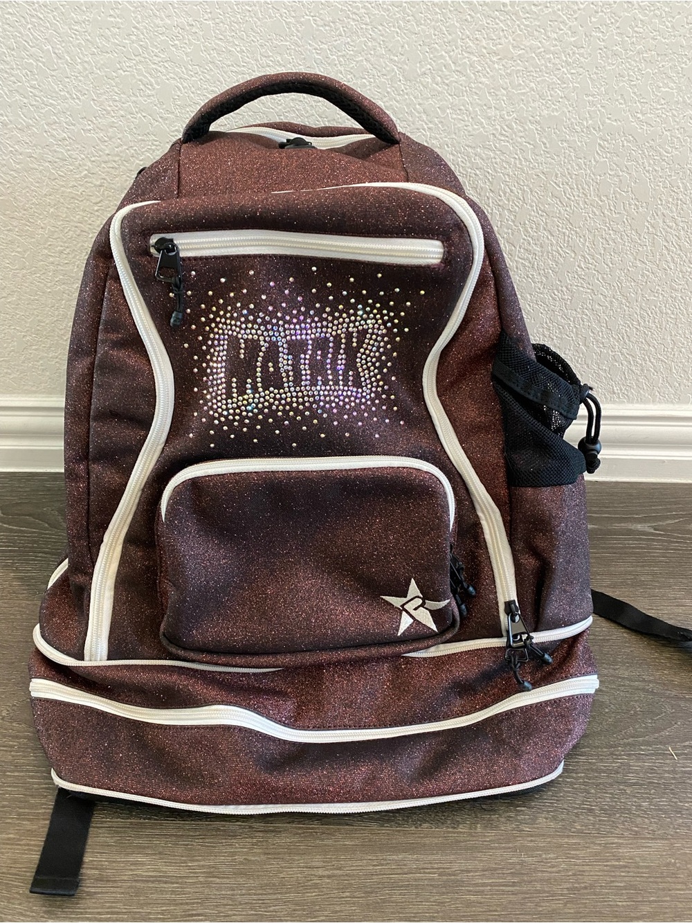 Rebel Dream Bag backpack Sparkle Maroon Backpack with Crystals